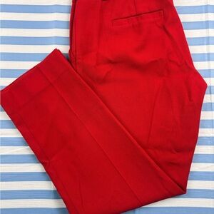 The Limited Bright Red Dress Pants with Hook Closure